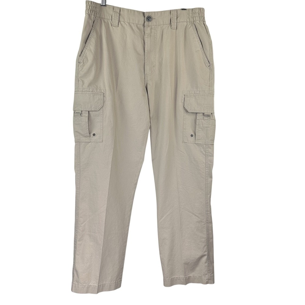 NWT Redhead RH Stanley Cargo Pants Ripstop Casual Comfort Khaki Beige Mens 36X32